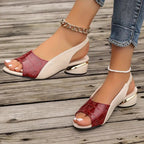Melanie Collection | Women's Sandals with Padded Insole & Block Heel | Elegant Footwear for All-Day Comfort 1