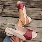 Melanie Collection | Women's Sandals with Padded Insole & Block Heel | Elegant Footwear for All-Day Comfort 2