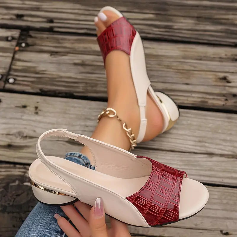 Melanie Collection | Women's Sandals with Padded Insole & Block Heel | Elegant Footwear for All-Day Comfort 2