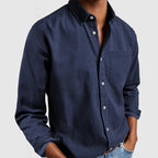 Men's Cotton Classic Shirt with Chest Pocket | Timeless Style for Casual and Smart Looks 0