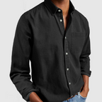 Men's Cotton Classic Shirt with Chest Pocket | Timeless Style for Casual and Smart Looks 1