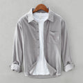 Men's Dress Shirt | Retro Corduroy with Timeless Design | Versatile Fashion for Any Occasion 0