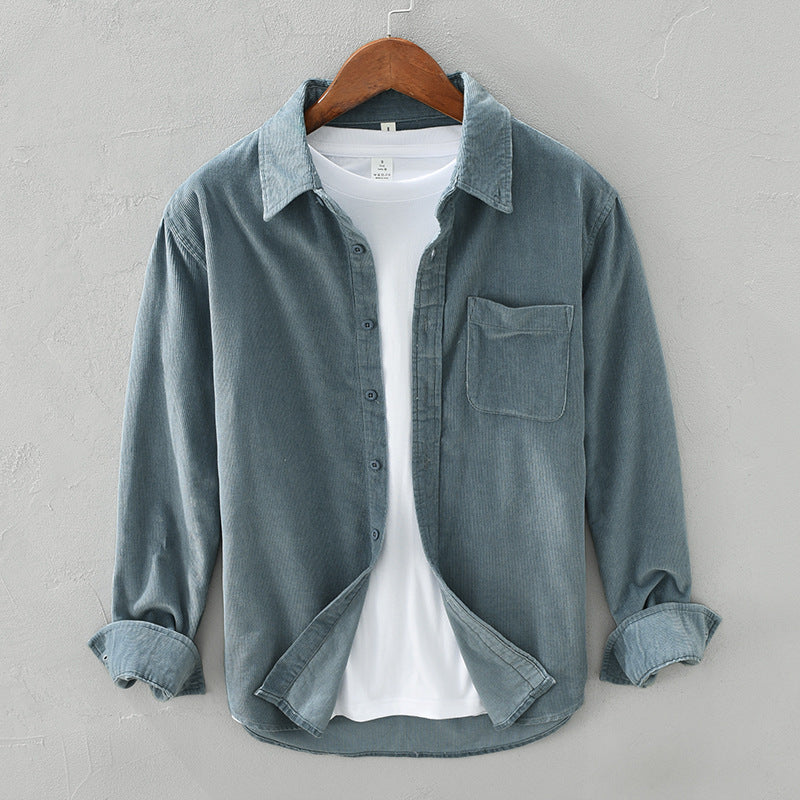 Men's Dress Shirt | Retro Corduroy with Timeless Design | Versatile Fashion for Any Occasion 2