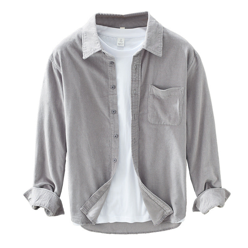 Men's Dress Shirt | Retro Corduroy with Timeless Design | Versatile Fashion for Any Occasion 4