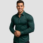 Men's Stretch Non-Iron Dress Shirt in Modern Fit for Comfort and Style 5