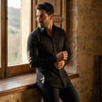 Men's Stretch Non-Iron Dress Shirt in Modern Fit for Comfort and Style 7
