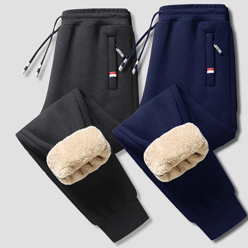 Men's Thermal Pants | Cozy Winter Trousers with Adjustable Drawstring for Active and Relaxed Comfort 1