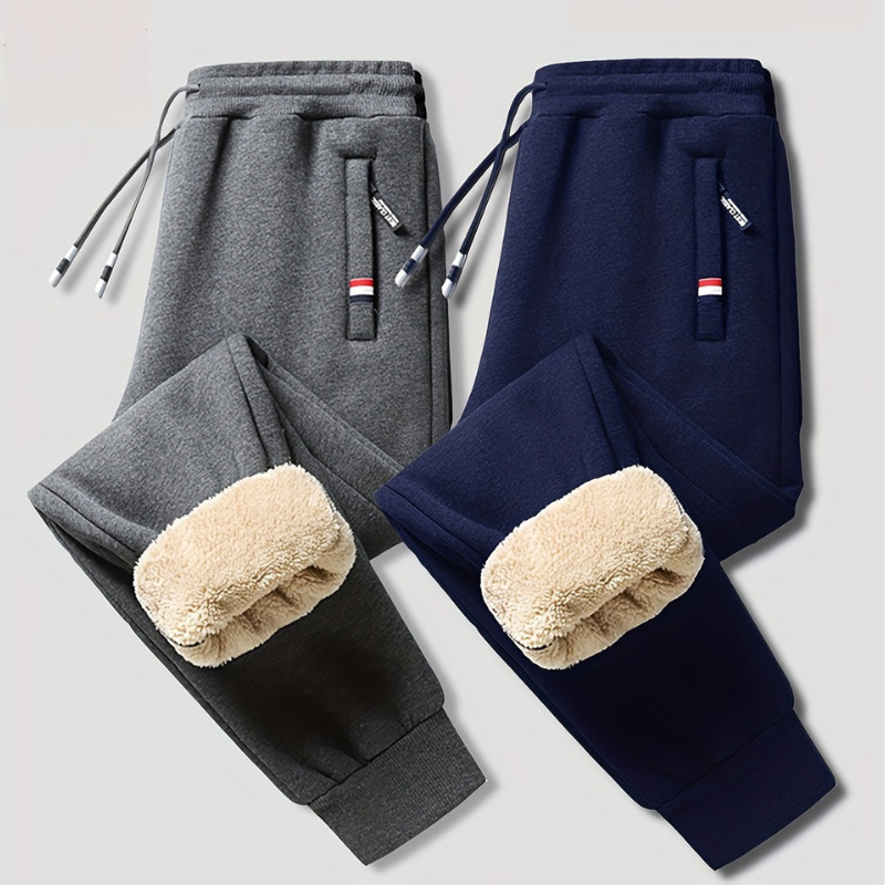 Men's Thermal Pants | Cozy Winter Trousers with Adjustable Drawstring for Active and Relaxed Comfort 2
