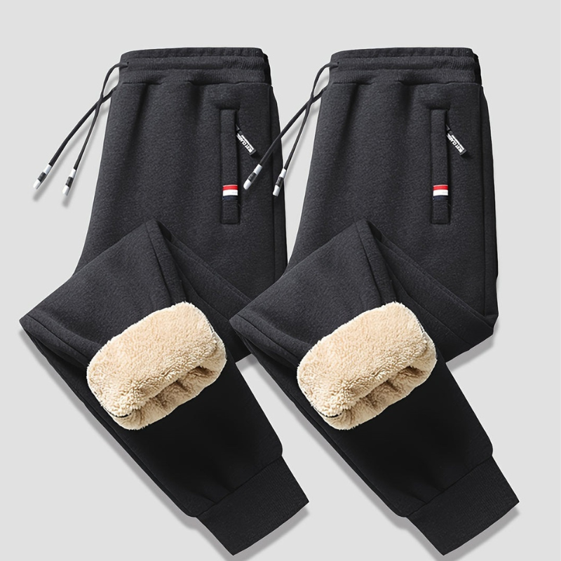 Men's Thermal Pants | Cozy Winter Trousers with Adjustable Drawstring for Active and Relaxed Comfort 4