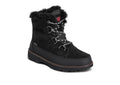 Men's Waterproof Black Suede Winter Boots with Warm Lining and Non-Slip Sole 0