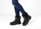 Men's Waterproof Black Suede Winter Boots with Warm Lining and Non-Slip Sole 1