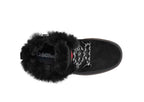 Men's Waterproof Black Suede Winter Boots with Warm Lining and Non-Slip Sole 3