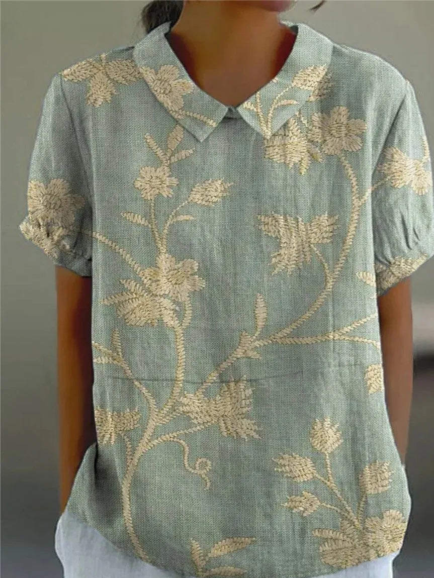 Nancy Collection | Women's Blouse with Floral Design & Lightweight Fabric | Effortless Everyday Elegance 0