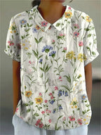 Nancy Collection | Women's Blouse with Floral Design & Lightweight Fabric | Effortless Everyday Elegance 1