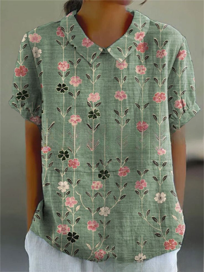 Nancy Collection | Women's Blouse with Floral Design & Lightweight Fabric | Effortless Everyday Elegance 6