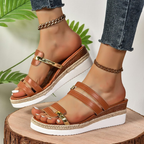 Nicolette | Women's Platform Sandals with Rhinestone Straps | Stylish Comfort for All-Day Wear 0