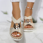 Nyla | Women's Sandals with Orthopedic Wedge & Cushioned Footbed | Stylish Comfort for All-Day Wear 0