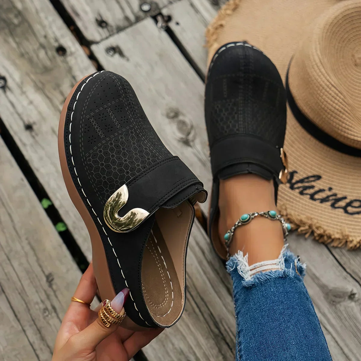 Ophelia | Women's Sandals with Adjustable Wedge & Cushioned Insole | Elegant Design for All-Day Comfort 0