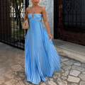 Orchid Collection | Women's Halter Maxi Dress with Flowing Silhouette | Elegant Summer Dress for Any Occasion 0