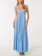 Orchid Collection | Women's Halter Maxi Dress with Flowing Silhouette | Elegant Summer Dress for Any Occasion 2