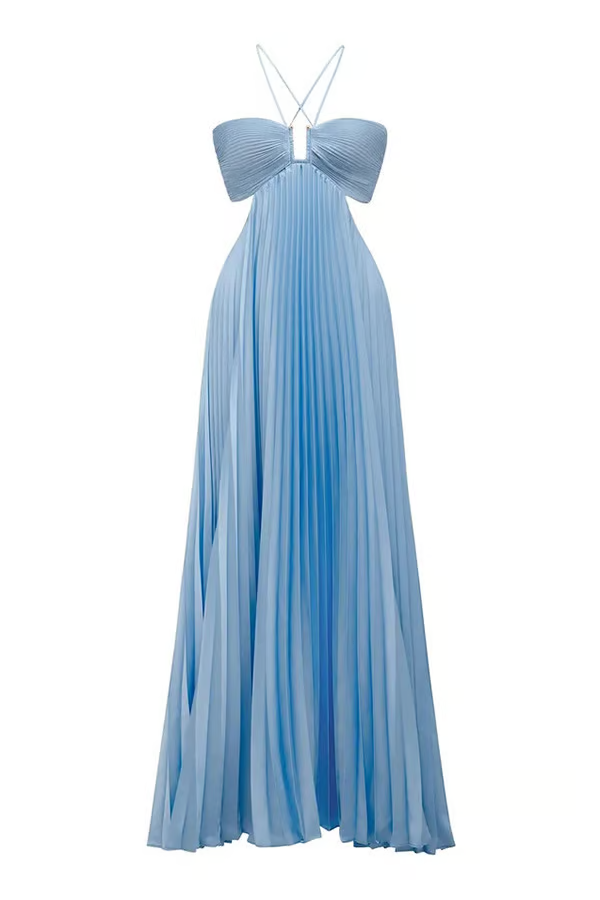 Orchid Collection | Women's Halter Maxi Dress with Flowing Silhouette | Elegant Summer Dress for Any Occasion 6