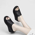 Orthopedic Wedge Sandals for Women with Cushioned Support | Black Wedge Heels for All-Day Comfort 0