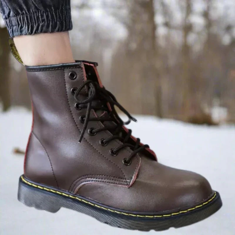 Palmos | Women's Stylish Lace-Up Eco-Leather Winter Boots 8