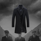 Peaky Blinders Inspired Men's Overcoat with Warm Thermal Lining | Timeless Style and Tailored Fit 0