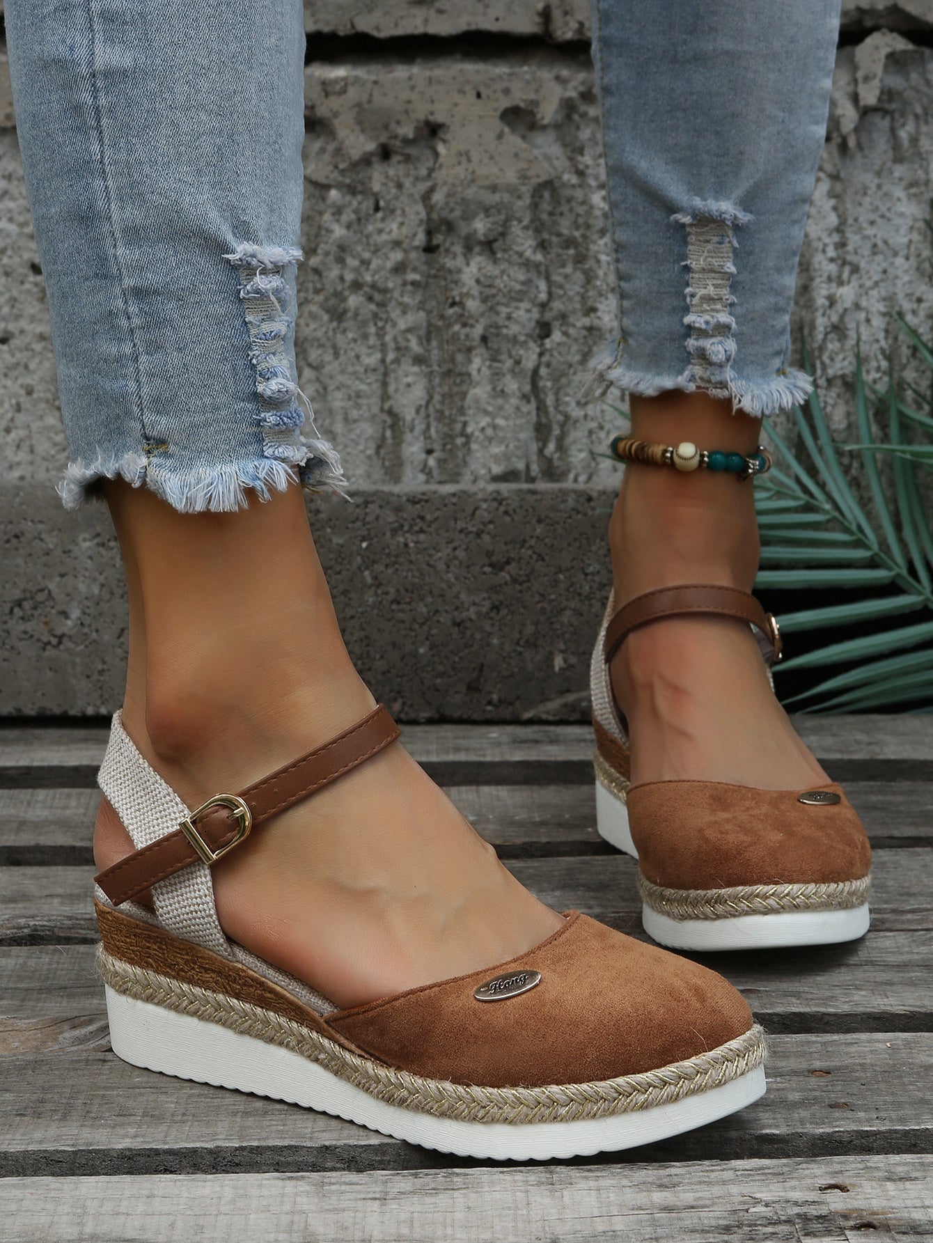 Ruby Chic | Women's Sandals with Orthopedic Comfort & Woven Design | Stylish Footwear for All-Day Wear 3