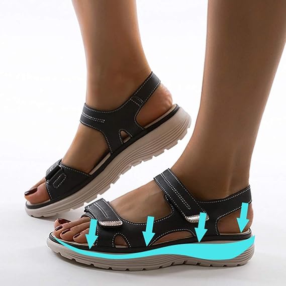 Rue Collection | Women's Sandals with Orthopedic Cushioning | Adjustable Fit for All-Day Comfort 3