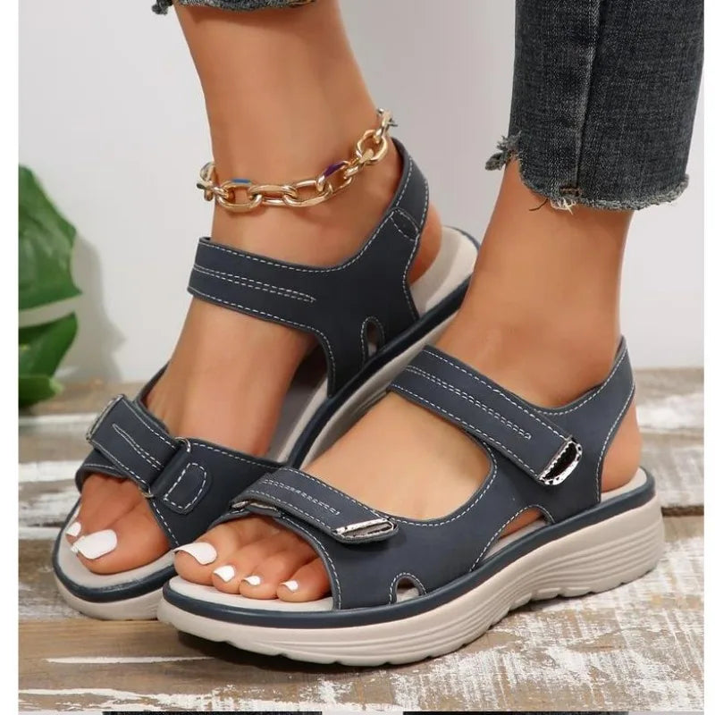 Rue Collection | Women's Sandals with Orthopedic Cushioning | Adjustable Fit for All-Day Comfort 4