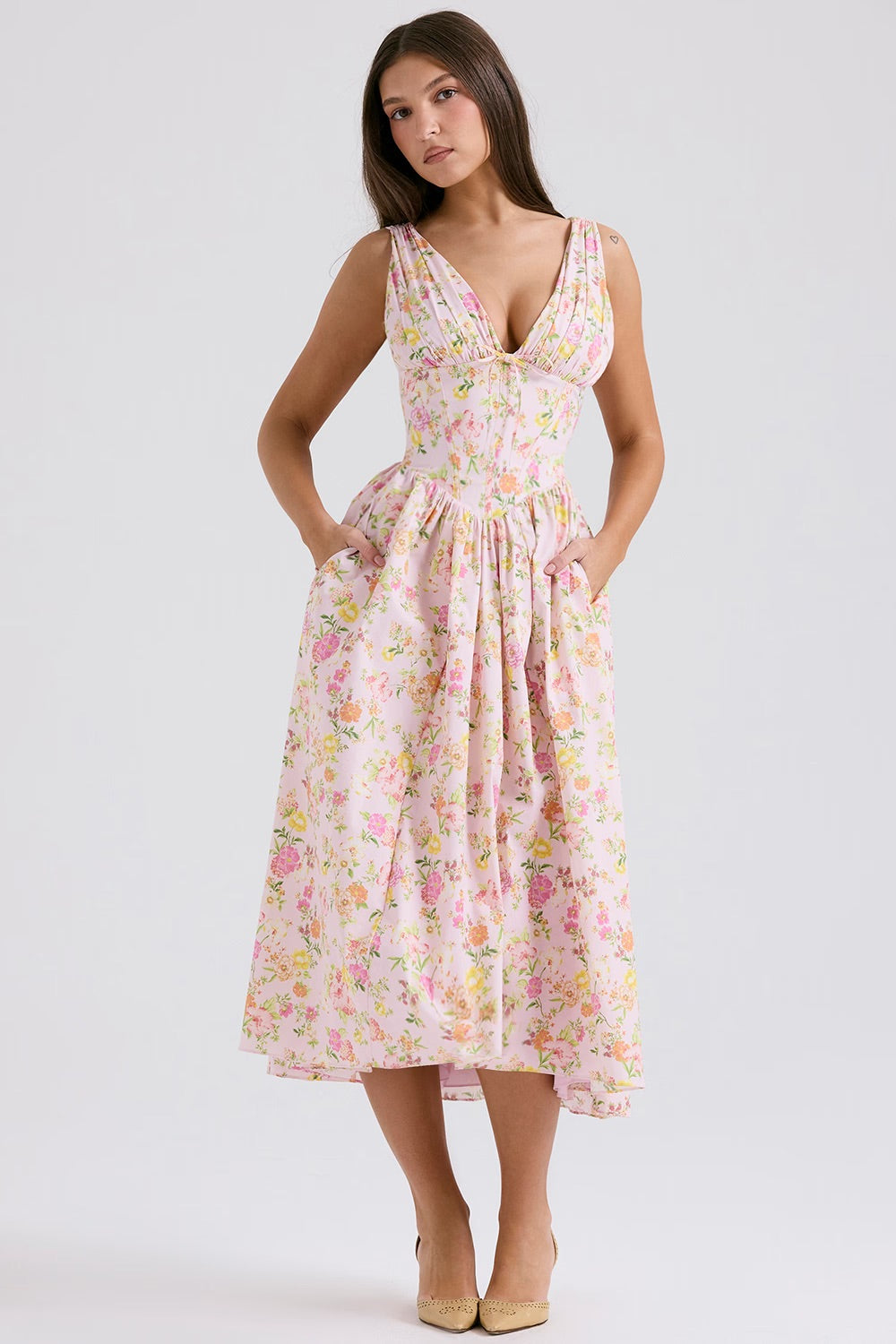 Saffron Collection | Women's Summer Dress with Flattering Silhouette | Elegant and Comfortable for Warm Weather 1