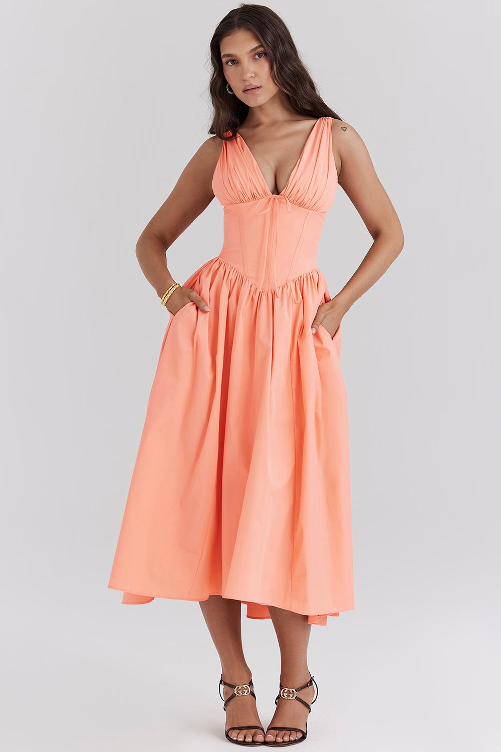 Saffron Collection | Women's Summer Dress with Flattering Silhouette | Elegant and Comfortable for Warm Weather 3