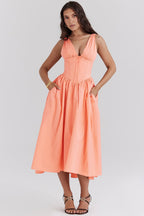 Saffron Collection | Women's Summer Dress with Flattering Silhouette | Elegant and Comfortable for Warm Weather 3