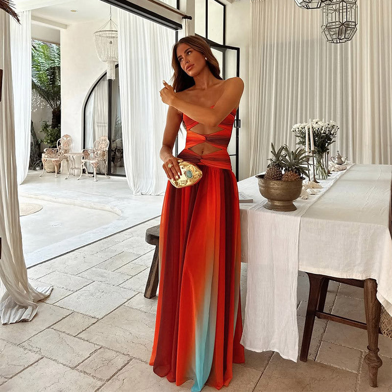 Savannah Collection | Women's Maxi Dress with Chic Hollow-Out Detail | Flattering Long Silhouette for Effortless Summer Elegance 1