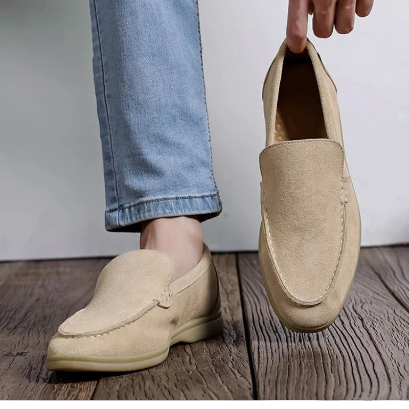 Sophisticated Suede Moccasin Slippers for Men with Luxurious Comfort | Stylish Footwear for Everyday Elegance 4