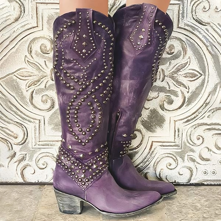 Stylish Knee High Boots for Women with Mid Block Heel | Comfortable Orthopedic Design for Confident Steps 0
