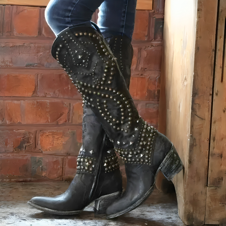 Stylish Knee High Boots for Women with Mid Block Heel | Comfortable Orthopedic Design for Confident Steps 2