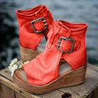 Stylish Wedge Sandals for Women with Orthopedic Support & Boho Design | Comfortable Footwear for All-Day Wear 1