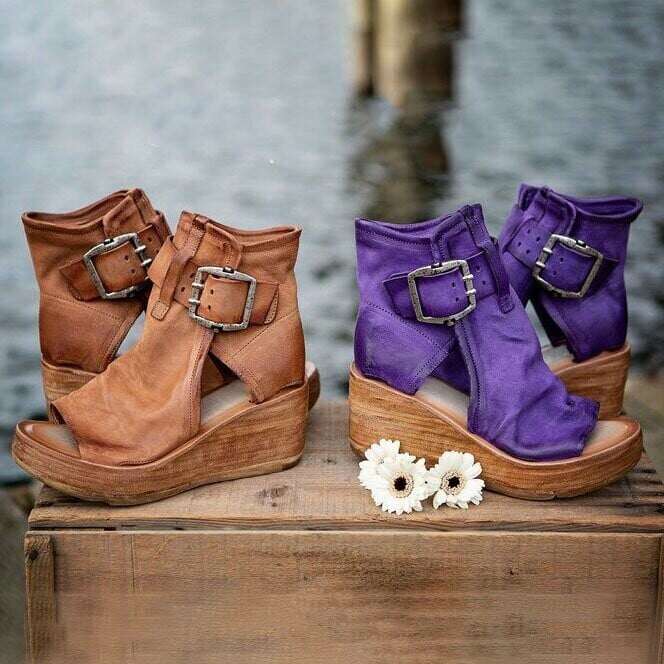 Stylish Wedge Sandals for Women with Orthopedic Support & Boho Design | Comfortable Footwear for All-Day Wear 4
