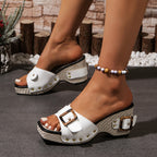 Stylish Women's Sandals with Cushioned Sole | All-Day Comfort Wedge Design 6