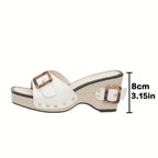 Stylish Women's Sandals with Cushioned Sole | All-Day Comfort Wedge Design 8