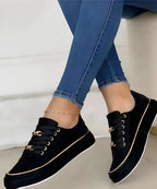 Stylish Women's Sneakers with Shock-Absorbing Soles | Comfortable Walking Shoes for All-Day Support 1
