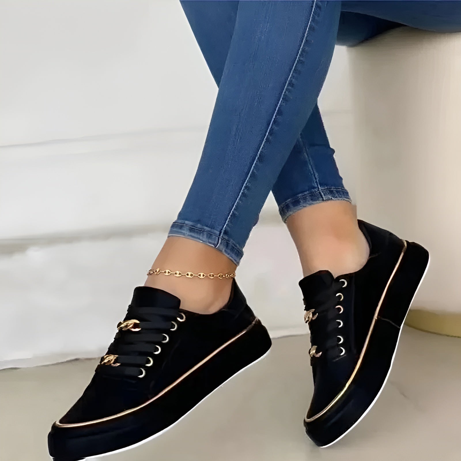 Stylish Women's Sneakers with Shock-Absorbing Soles | Comfortable Walking Shoes for All-Day Support 5