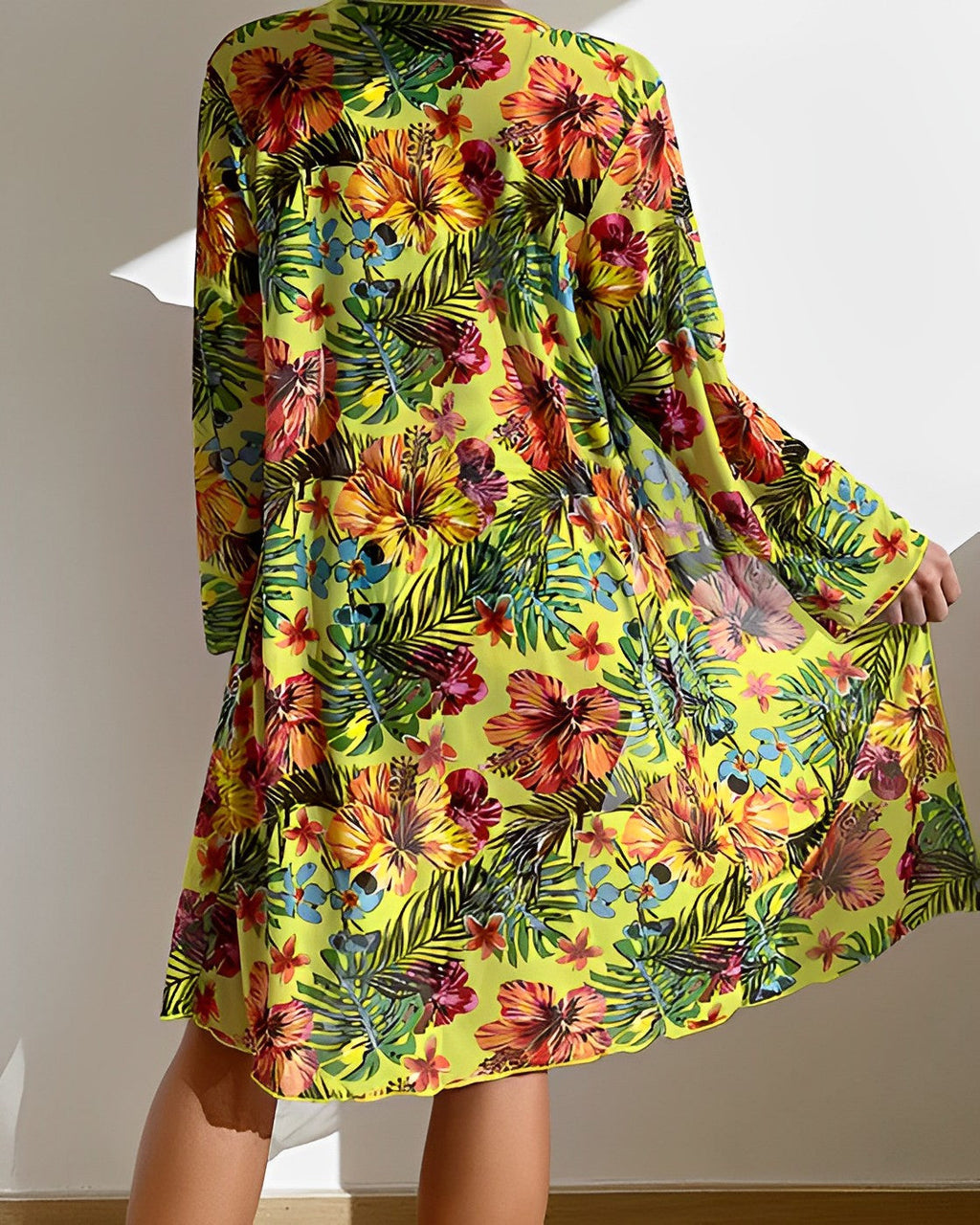 Tropical Bliss | High Waisted Bikini Set with Matching Cover-Up | Womens Bikini Sets for Effortless Summer Style 5
