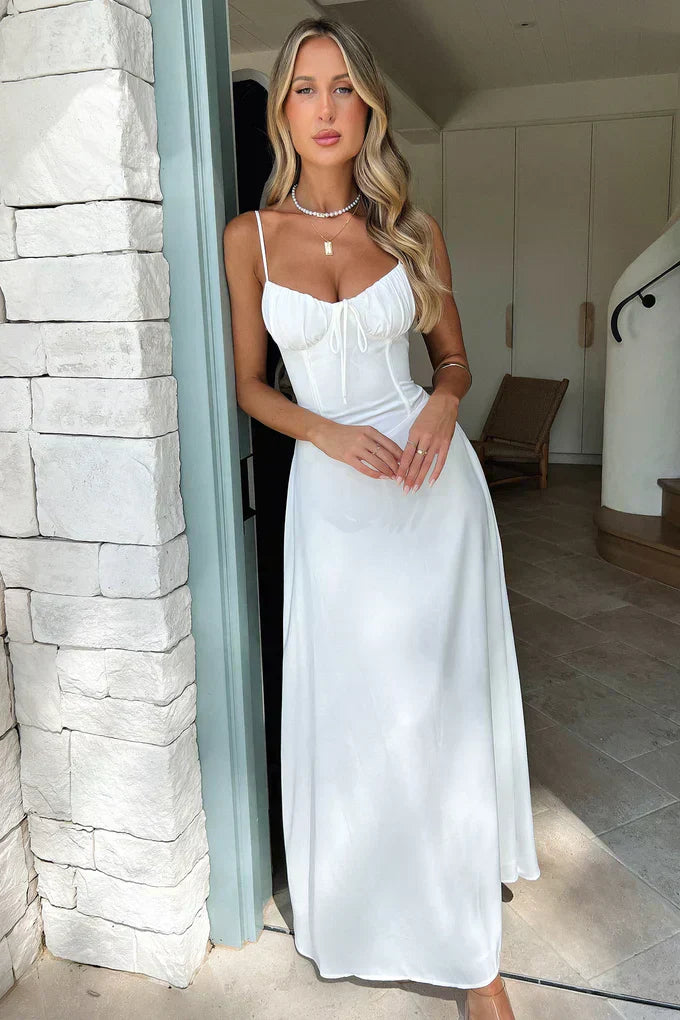 Valentina Collection | Women's Maxi Dress with Spaghetti Straps | Elegant Evening Wear for Special Occasions 7