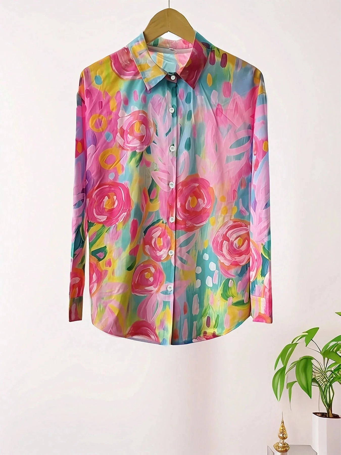 Vibrant Plus Size Blouse for Women with Airy Fit | Colorful Summer Top for Effortless Style 6