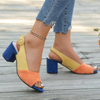 Winifred | Women's Heels with Colourblock Design & Cushioned Insole | Elegant Footwear for All-Day Comfort 2
