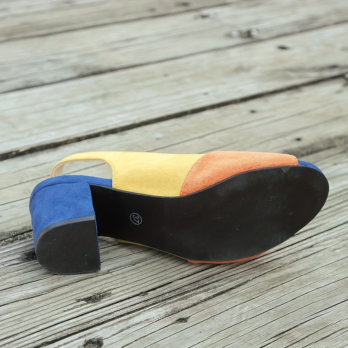 Winifred | Women's Heels with Colourblock Design & Cushioned Insole | Elegant Footwear for All-Day Comfort 3