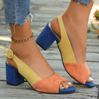 Winifred | Women's Heels with Colourblock Design & Cushioned Insole | Elegant Footwear for All-Day Comfort 5